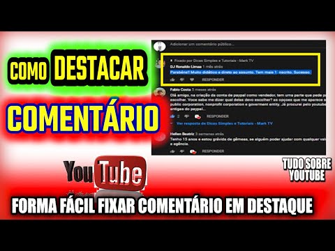 Como destacar um comentário no YouTube?