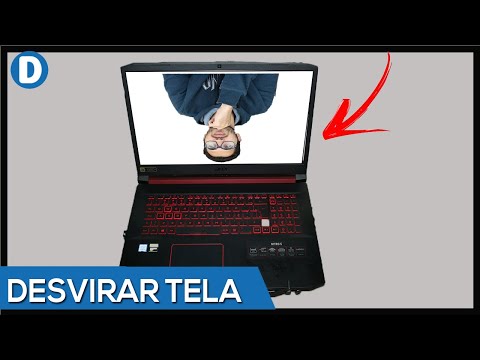 Como desvirar a tela do PC?