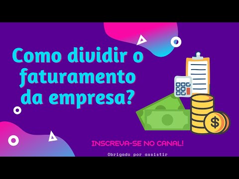 Como dividir o dinheiro da empresa em 3 partes?