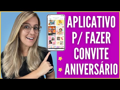 Como editar convites de aniversário?