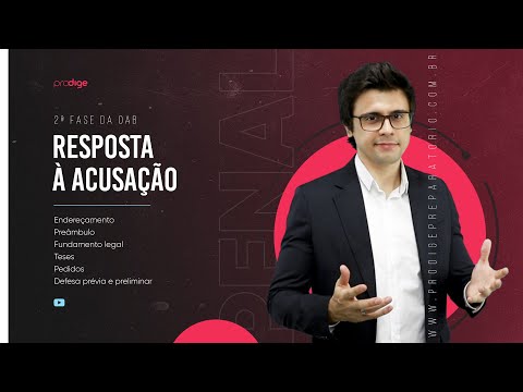 Como elaborar um modelo de resposta à acusação?