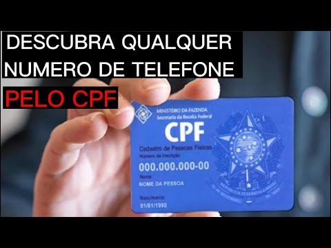 Como encontrar um número de telefone usando o CPF?