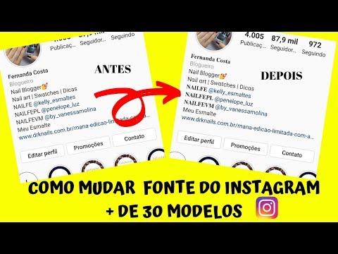 Como escolher letras diferentes para sua bio?