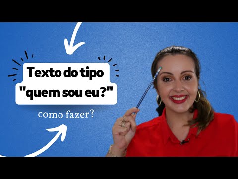 Como escrever um texto sobre si mesmo?