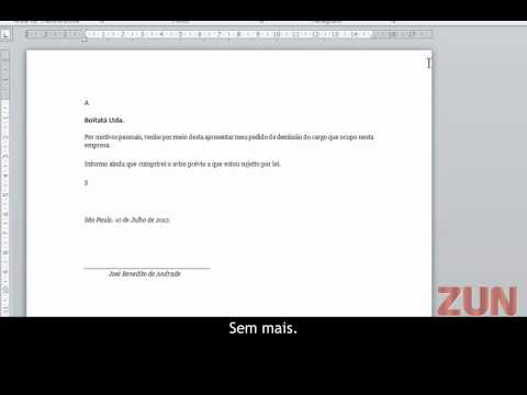 Como escrever uma carta de pedido de demissão?