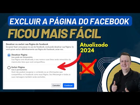 Como excluir uma página do Facebook?