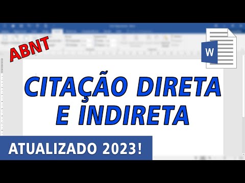 Como fazer citação direta e indireta corretamente?