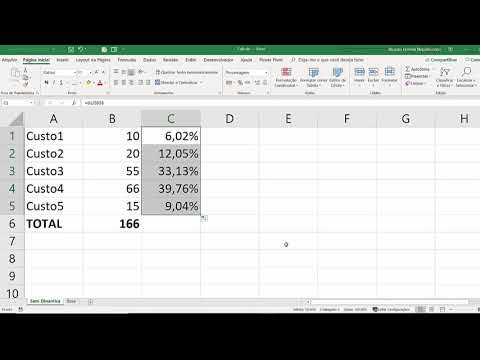 Como fazer porcentagem no Excel?