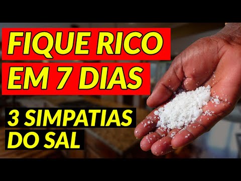 Como fazer simpatia com sal para atrair dinheiro?