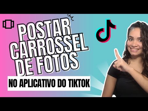 Como fazer TikTok com fotos passando?