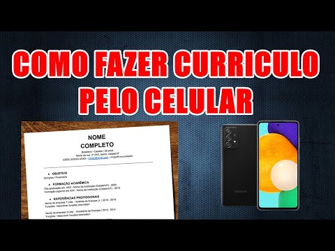 Como fazer um currículo em PDF no celular?