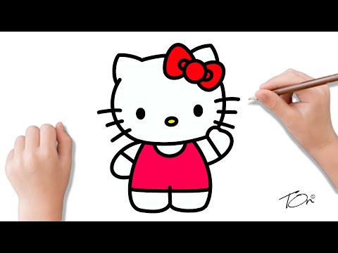 Como fazer um desenho da Hello Kitty?