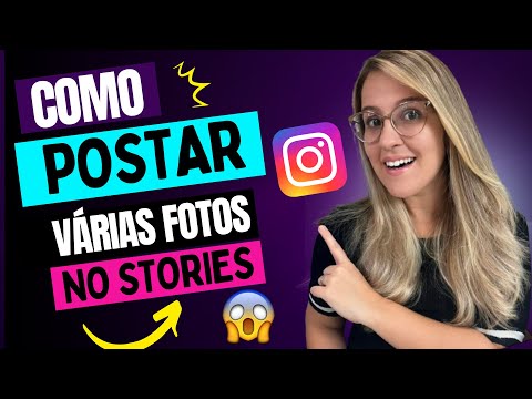 Como fazer um story com várias fotos?