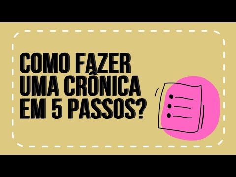 Como fazer uma crônica?