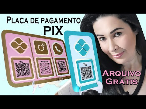 Como fazer uma plaquinha de PIX?