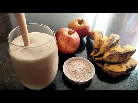 Como fazer uma vitamina de banana com aveia?