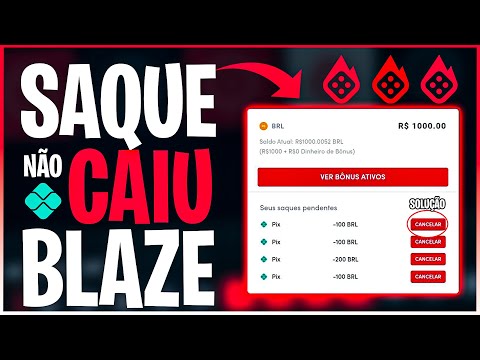 Como funciona o saque na Blaze?