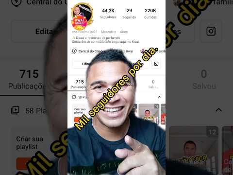 Como ganhar muitos seguidores no Kwai?