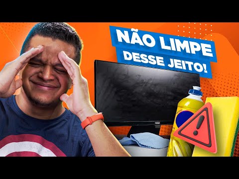 Como limpar a tela da televisão corretamente?