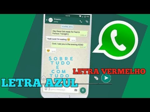 Como mudar a cor da letra do WhatsApp?