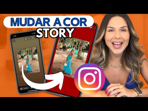 Como mudar o fundo do story?