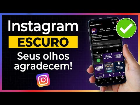 Como mudar o modo escuro do Instagram?