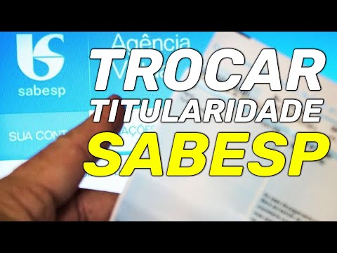 Como mudar o nome da conta de água?