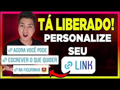 Como mudar o nome de um link?