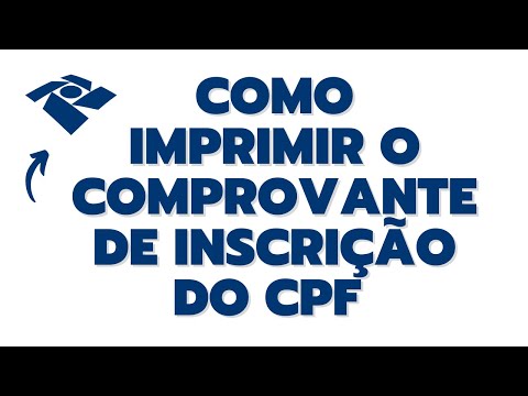 Como obter o comprovante de inscrição no CPF?