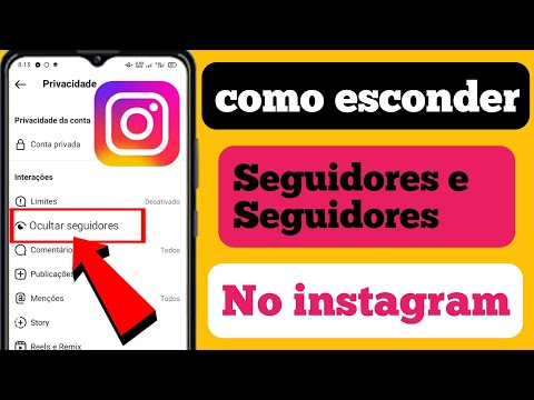 Como ocultar meus seguidores no Instagram?