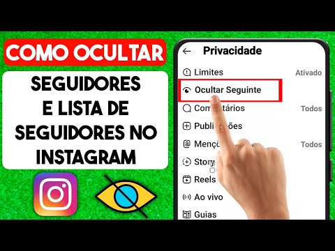 Como ocultar os seguidores do Instagram?