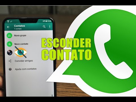 Como ocultar um contato no WhatsApp?