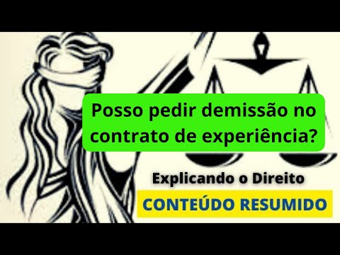 Como pedir as contas na experiência?