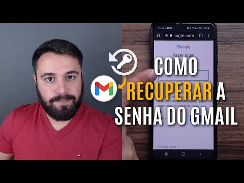 Como posso alterar a senha do Gmail?