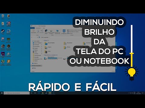 Como posso aumentar o brilho do meu notebook?