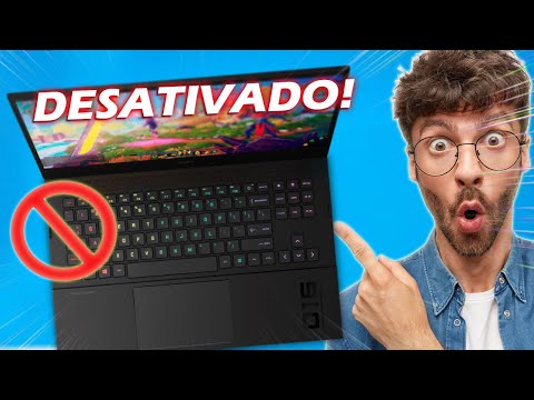 Como posso bloquear o teclado do notebook?