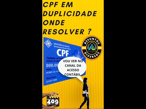 Como posso cancelar um dos meus dois CPFs?