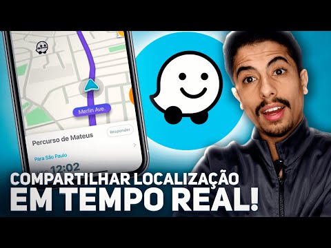 Como posso compartilhar minha localização em tempo real?