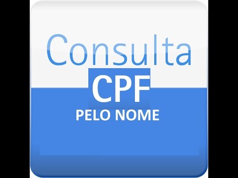 Como posso consultar o CPF pelo nome?