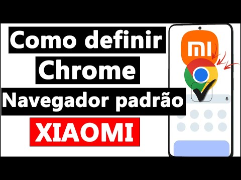 Como posso definir o navegador Mi como padrão?