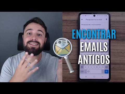 Como posso descobrir todos os e-mails que já tive no meu celular?