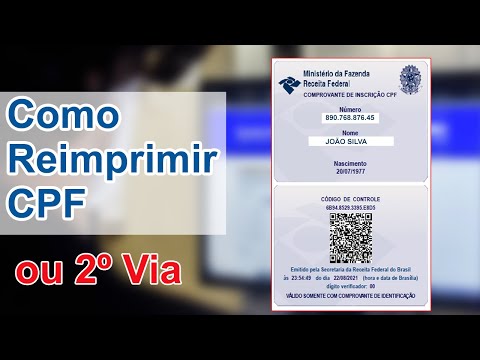 Como posso imprimir o CPF na Receita Federal?