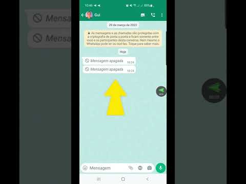 Como posso ler uma mensagem apagada no WhatsApp?