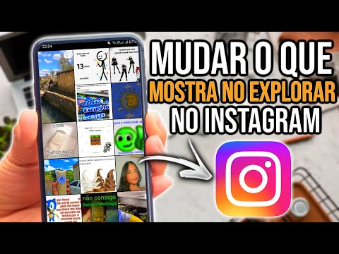 Como posso mudar o explorar do Instagram?