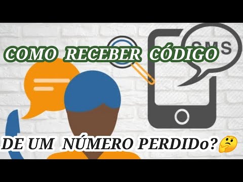 Como posso receber SMS de um número perdido?