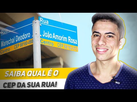 Como posso saber o CEP da minha rua?