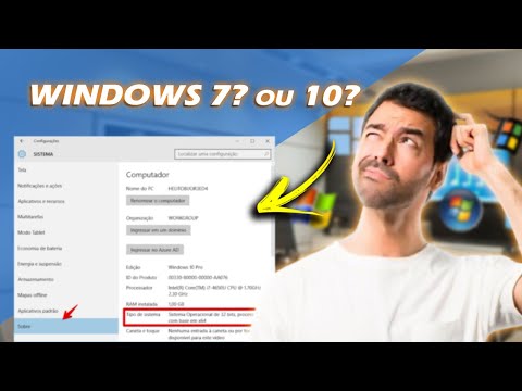 Como posso saber qual é a versão do Windows?