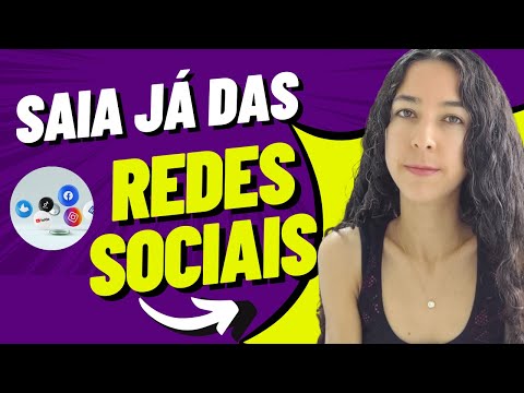 Como posso sumir das redes sociais?