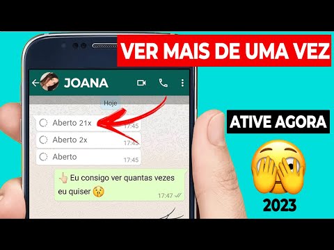 Como posso ver novamente fotos temporárias no WhatsApp?