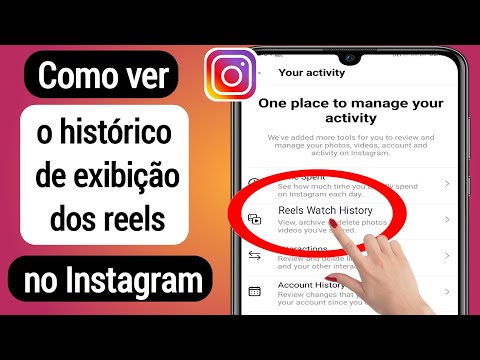 Como posso ver os reels que assisti no Instagram?